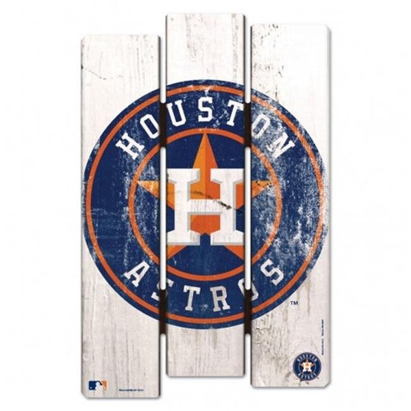 Fremont Die Consumer Products Inc Houston Astros Sign 11x17 Wood Fence